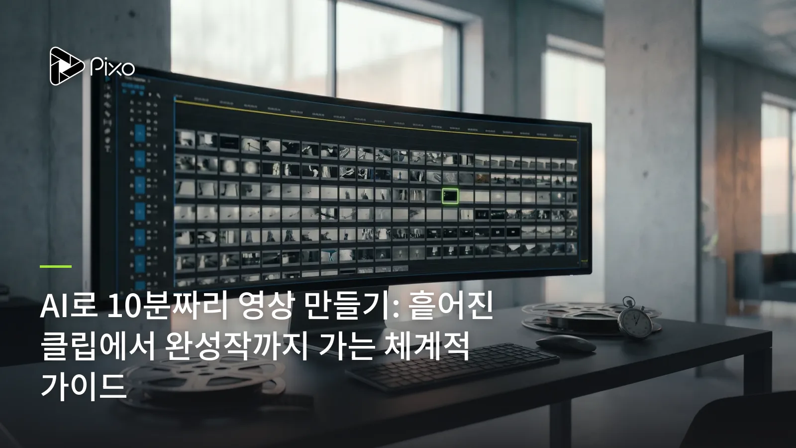 AI로 10분짜리 영상 만들기: 흩어진 클립에서 완성작까지 가는 체계적 가이드