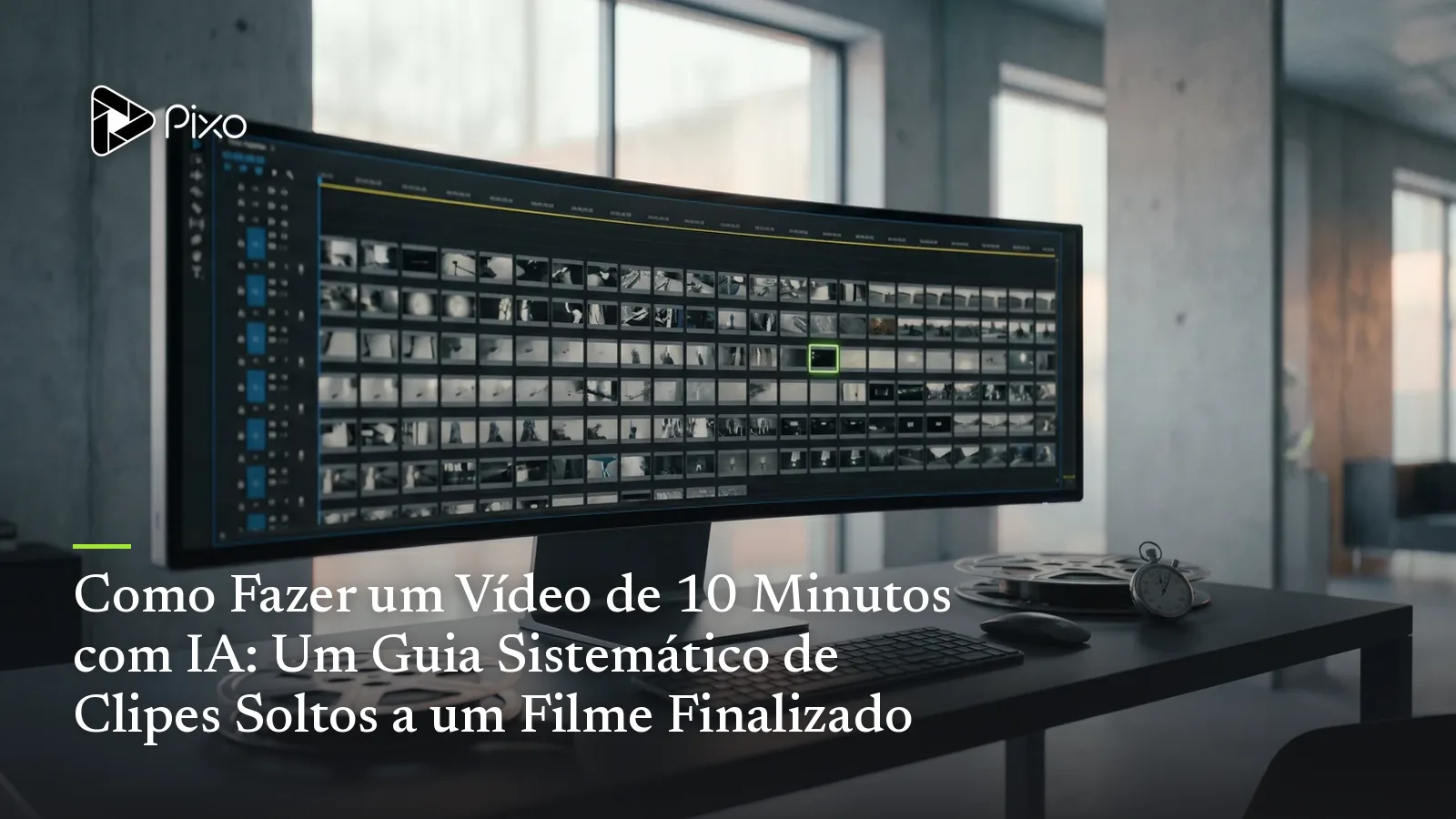 Como Fazer um Vídeo de 10 Minutos com IA: Um Guia Sistemático de Clipes Soltos a um Filme Finalizado
