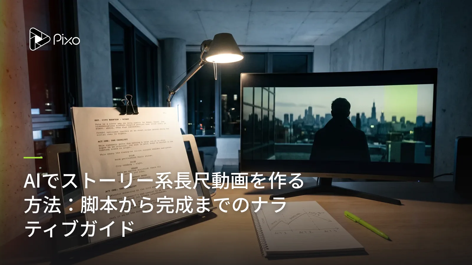 AIでストーリー系長尺動画を作る方法：脚本から完成までのナラティブガイド