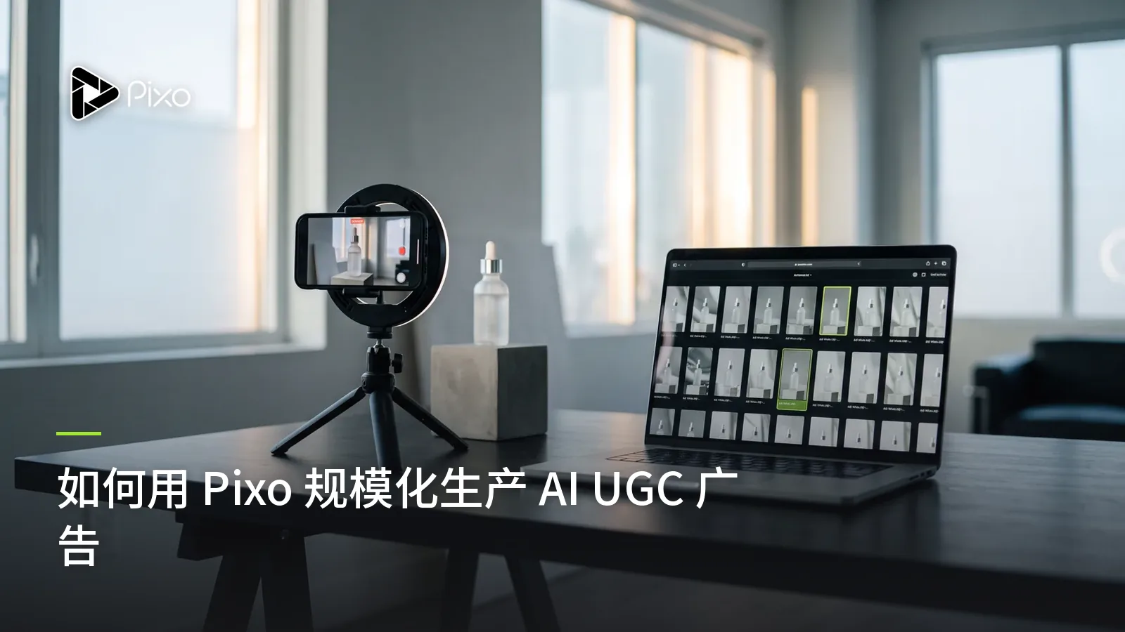 如何用 Pixo 规模化生产 AI UGC 广告