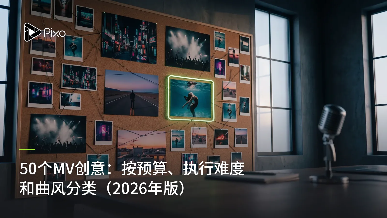 50个MV创意：按预算、执行难度和曲风分类（2026年版）