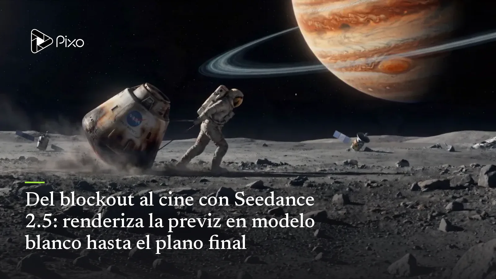 Del blockout al cine con Seedance 2.5: renderiza la previz en modelo blanco hasta el plano final
