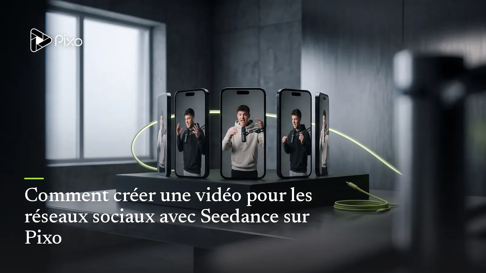 Comment créer une vidéo pour les réseaux sociaux avec Seedance sur Pixo