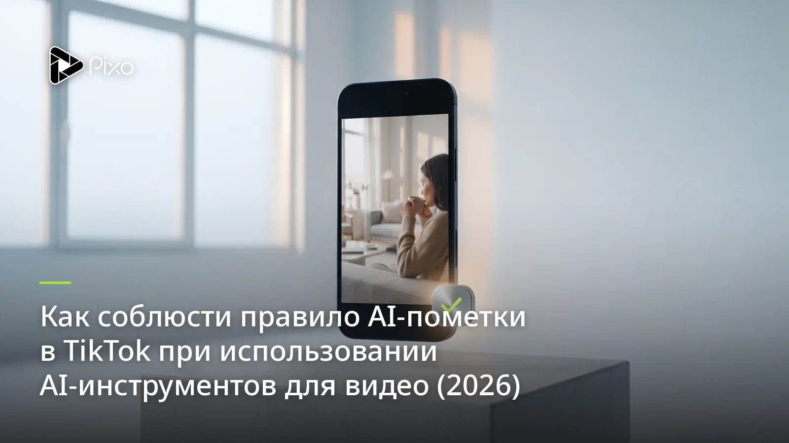 Как соблюсти правило AI-пометки в TikTok при использовании AI-инструментов для видео (2026)