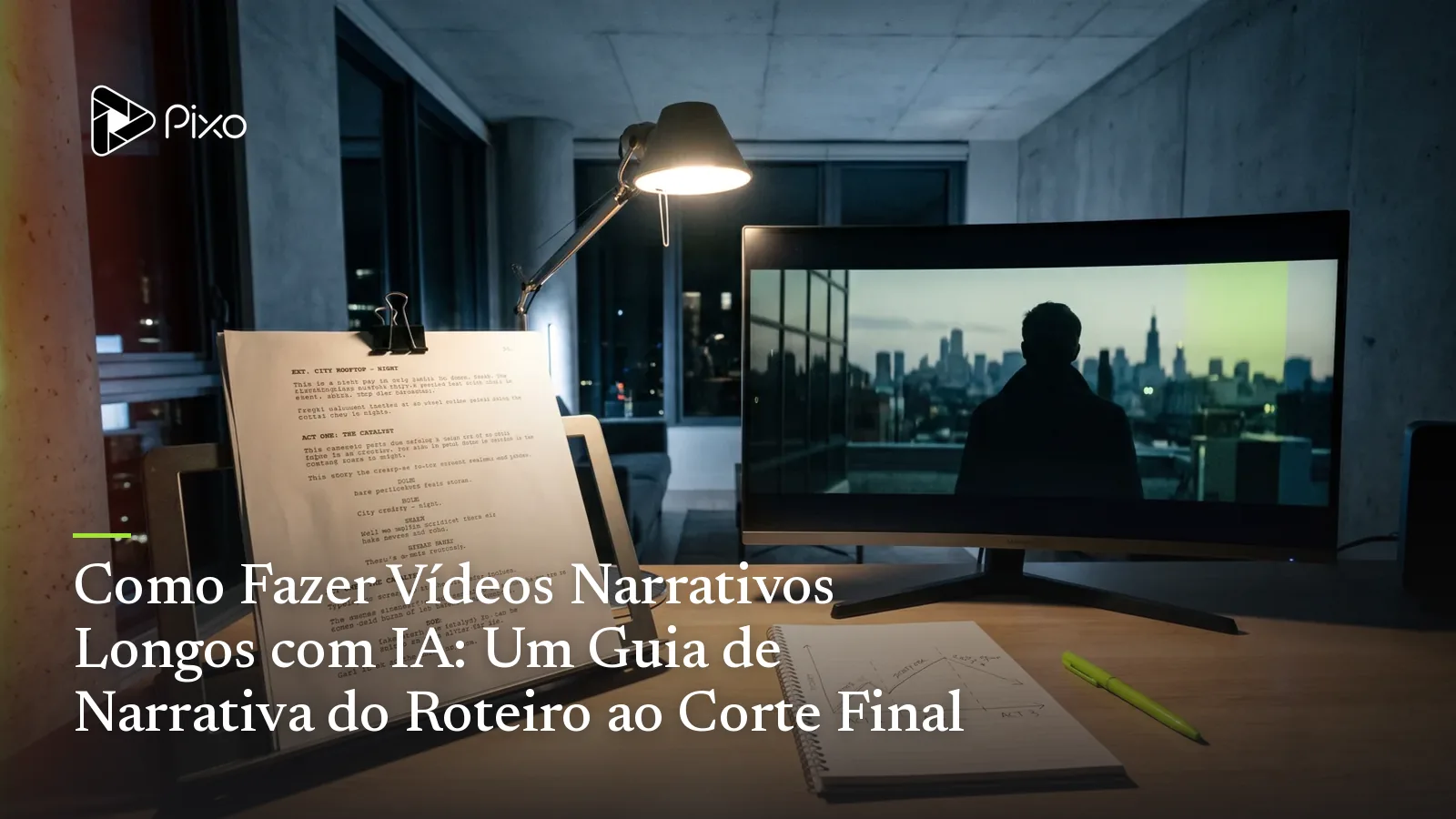 Como Fazer Vídeos Narrativos Longos com IA: Um Guia de Narrativa do Roteiro ao Corte Final