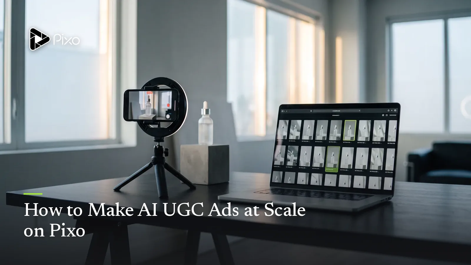 How to Make AI UGC Ads at Scale on Pixo