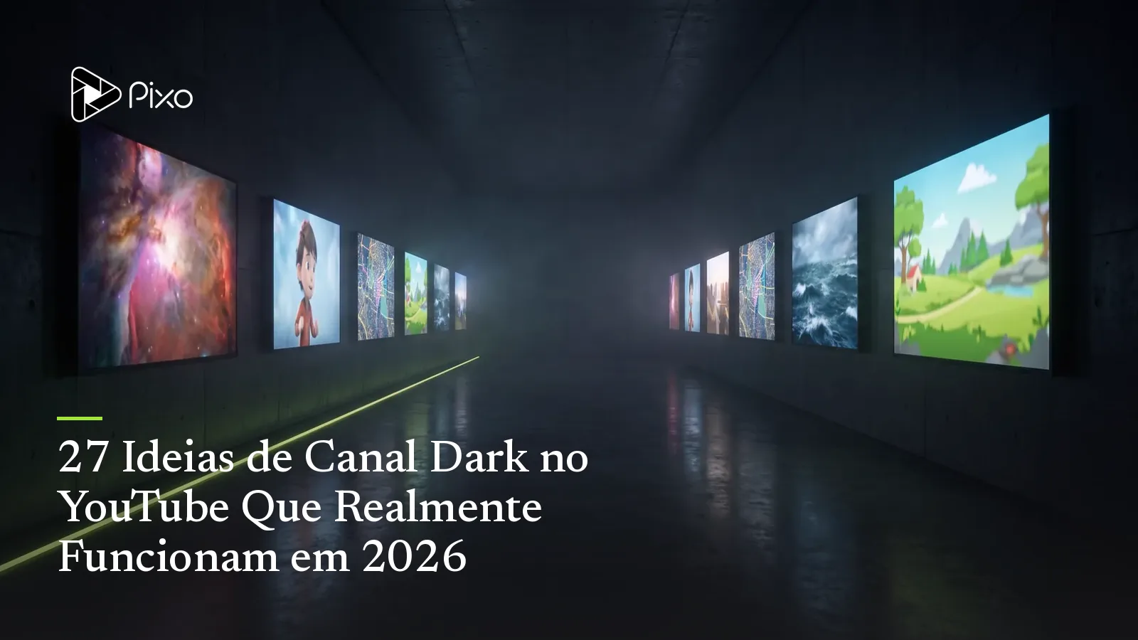 27 Ideias de Canal Dark no YouTube Que Realmente Funcionam em 2026