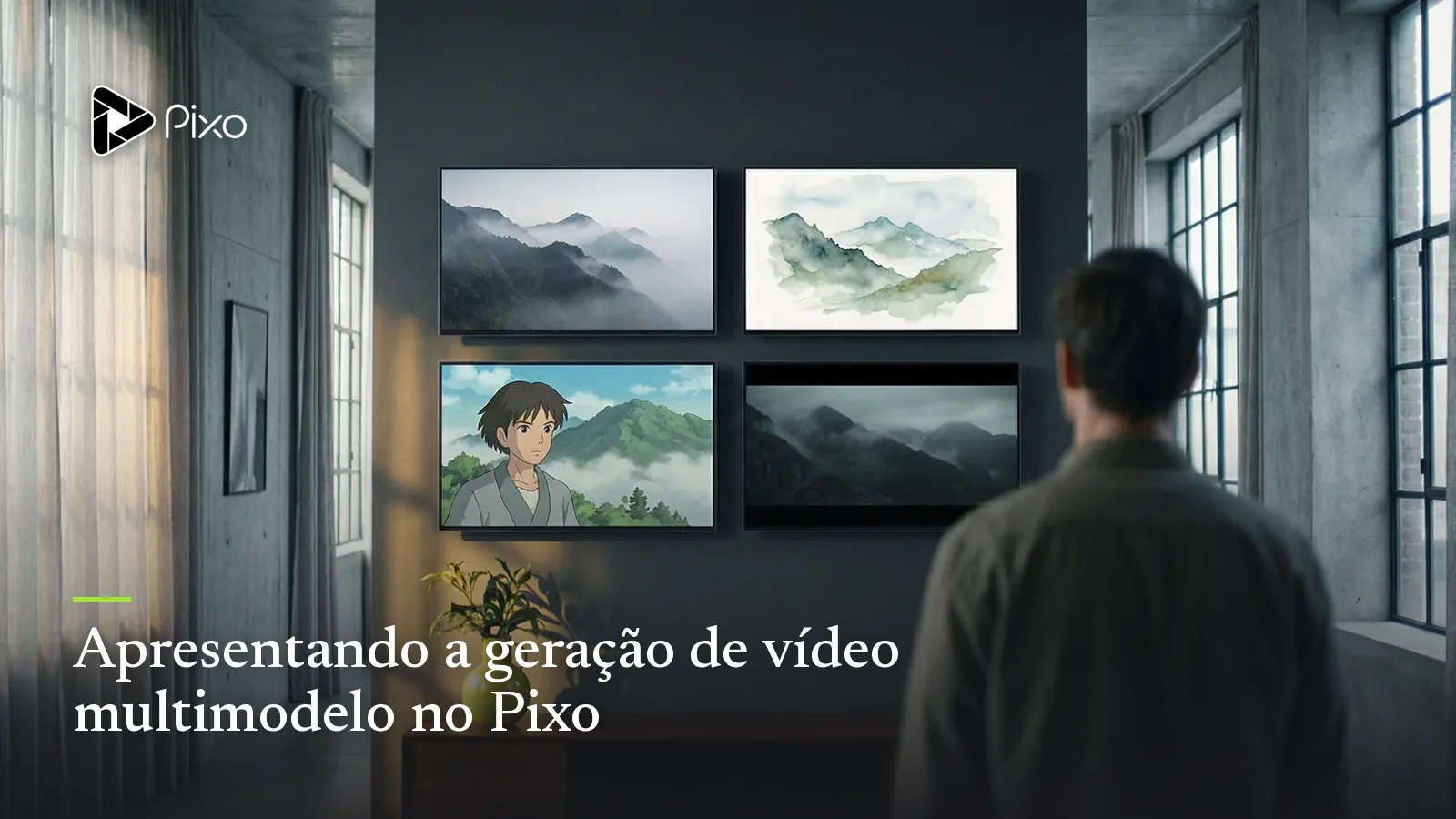 Apresentando a geração de vídeo multimodelo no Pixo