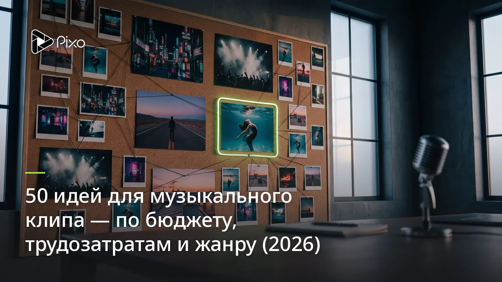 50 идей для клипа по бюджету и жанру (2026)