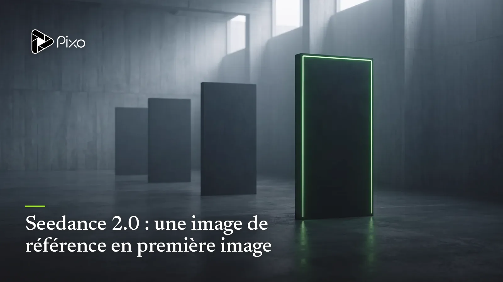 Seedance 2.0 : une image de référence en première image