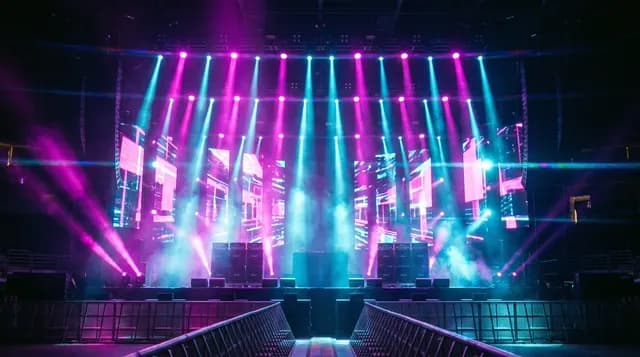 Neon concert arena reference