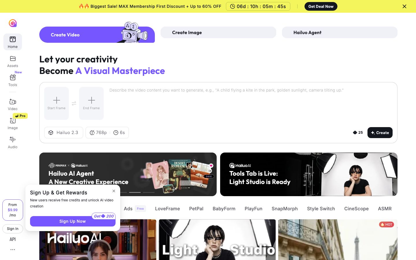 Hailuo AI by MiniMax — budget video generation