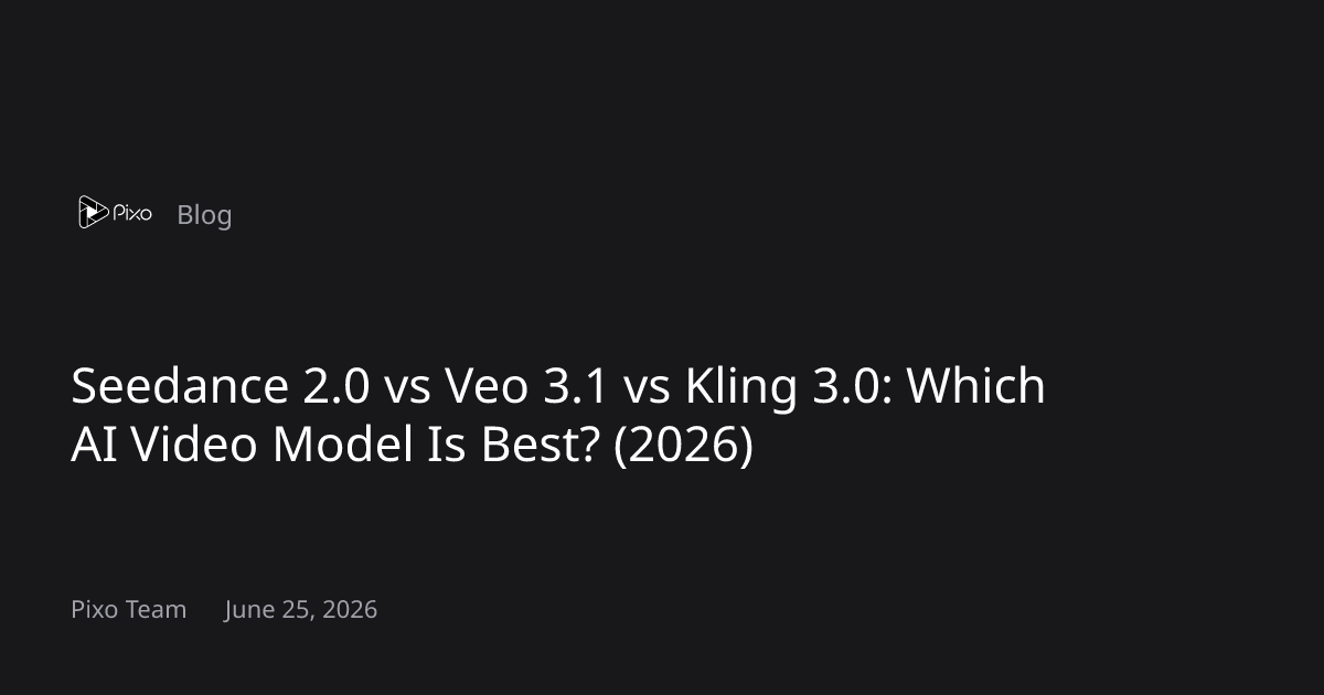 Seedance 2.0 vs Veo 3.1 vs Kling 3.0: Which AI Video Model Is Best ...