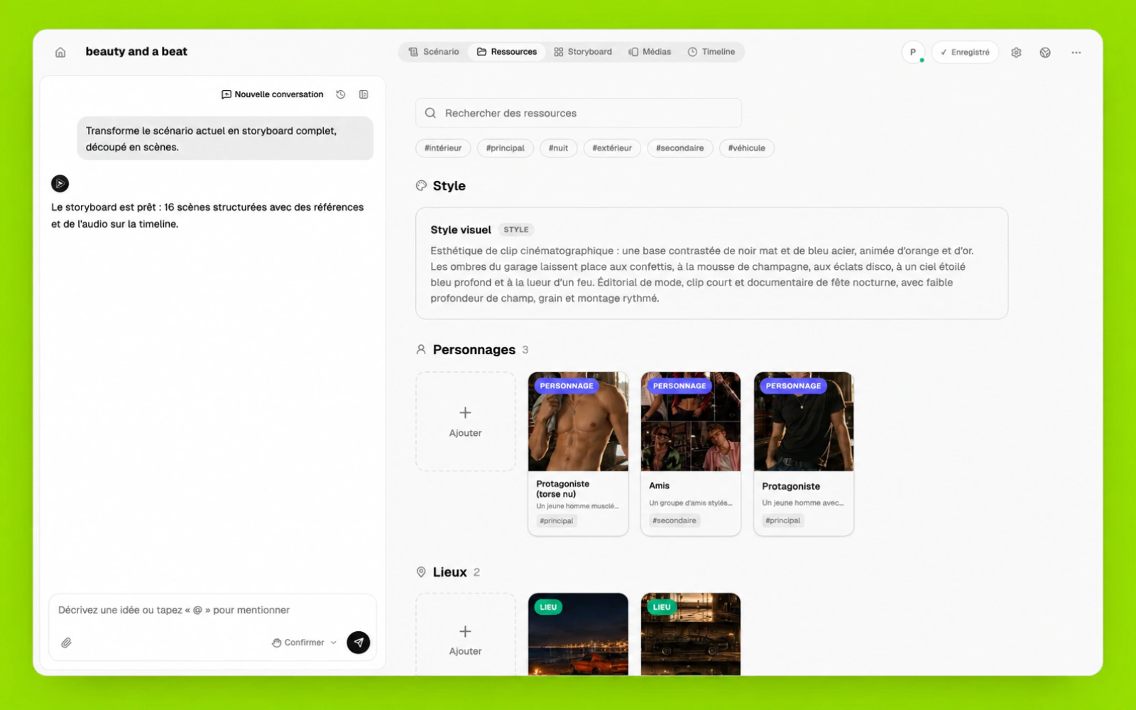 Des personnages et lieux réutilisables dans la bibliothèque Pixo
